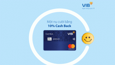 thẻ tín dụng VIB Cash back